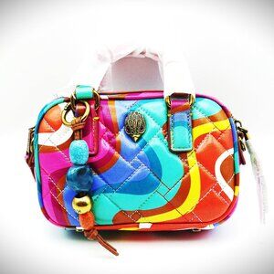 KURT GEIGER London XS Kensington Leather Bead Charm Swirl Crossbody Bag